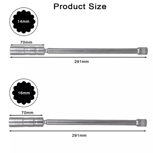 Zündkerzen zwölfkant - 3/8",